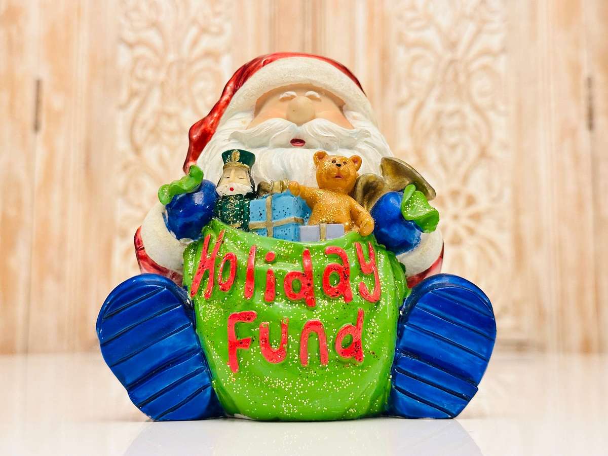 Noel Exclusive Collection Vintage Santa Money Box