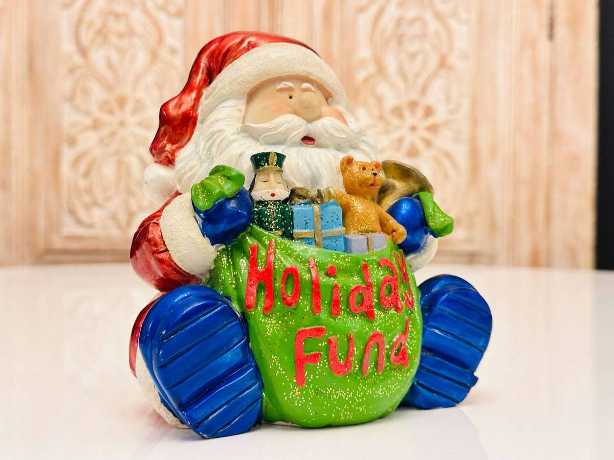 Noel Exclusive Collection Vintage Santa Money Box