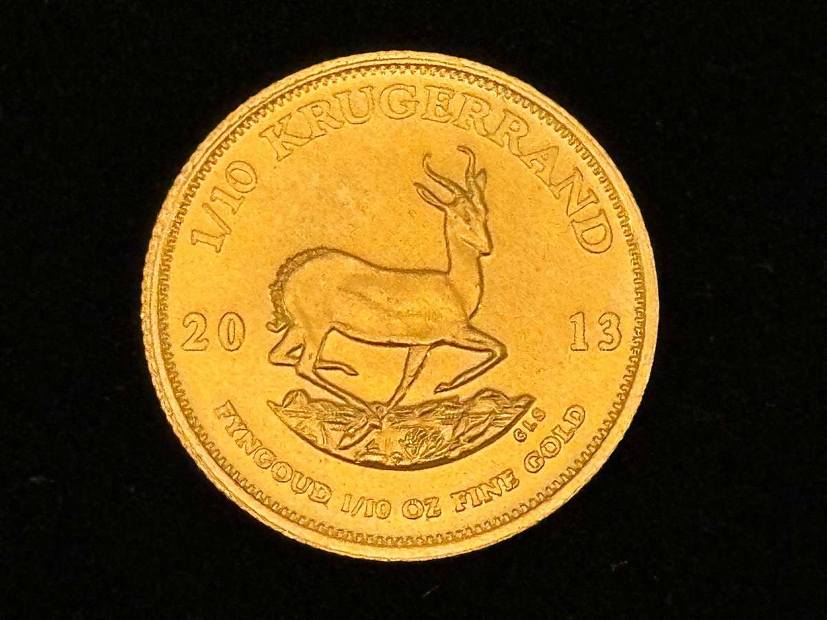 2013 Gold Krugerrand 1/10 oz with Box