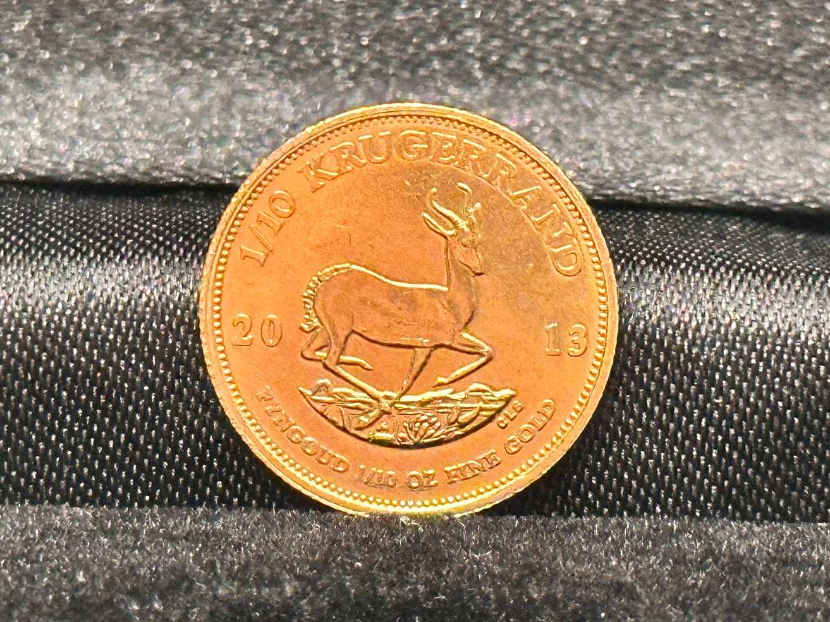 2013 Gold Krugerrand 1/10 oz with Box