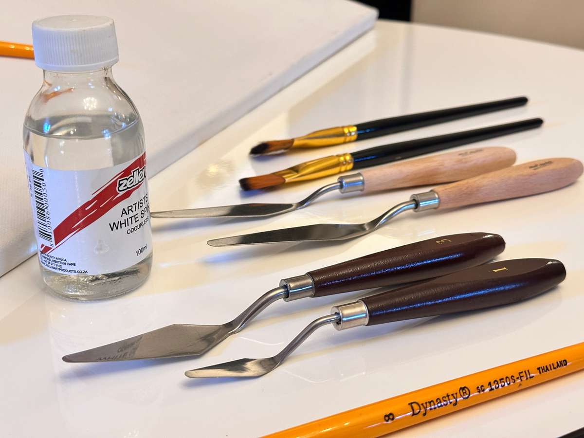 ART Selection Lot With Floor Standing Easel