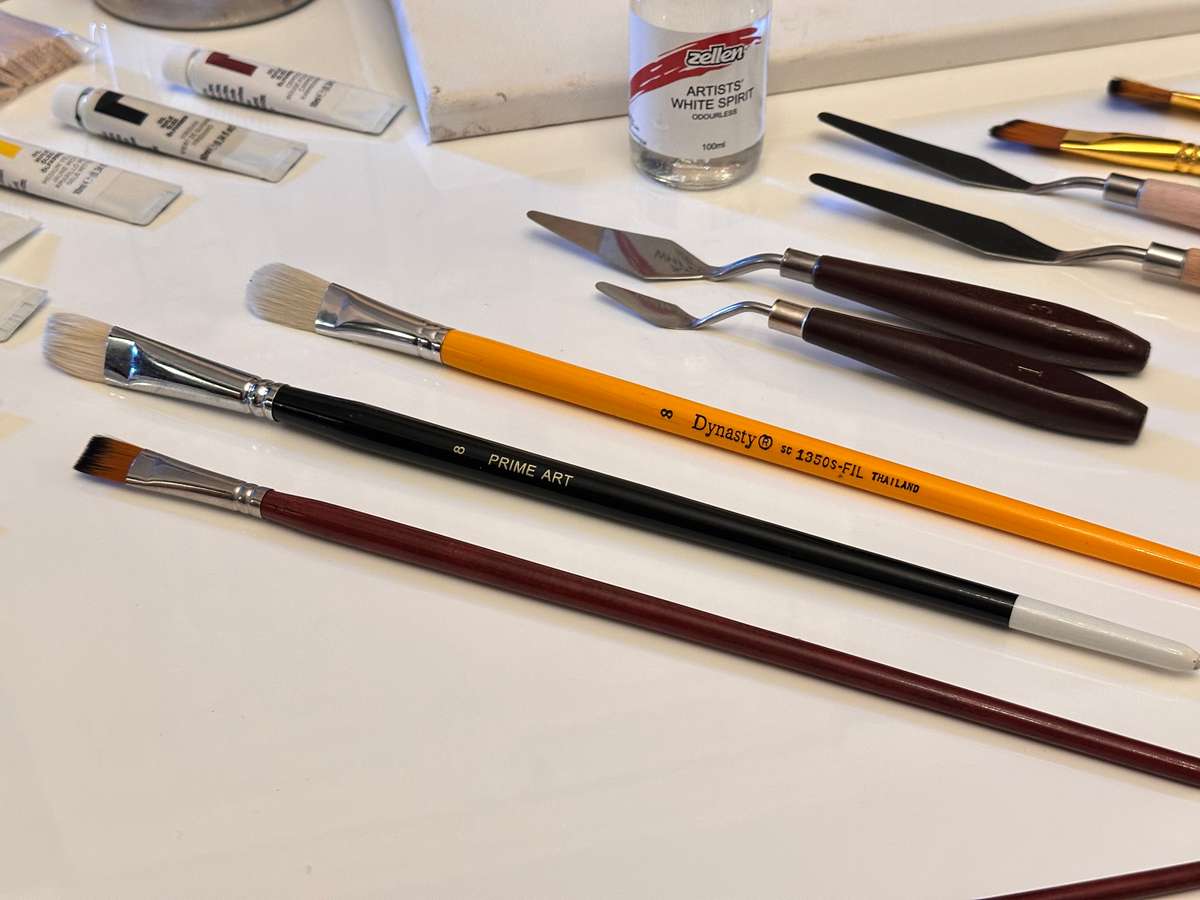 ART Selection Lot With Floor Standing Easel