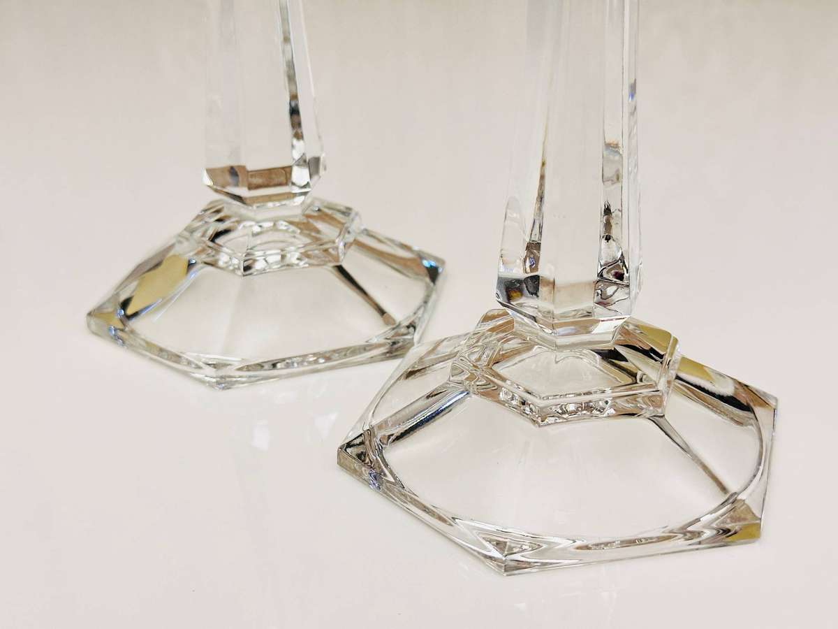 Exquisite Vintage Austrian Crystal Candle Holders
