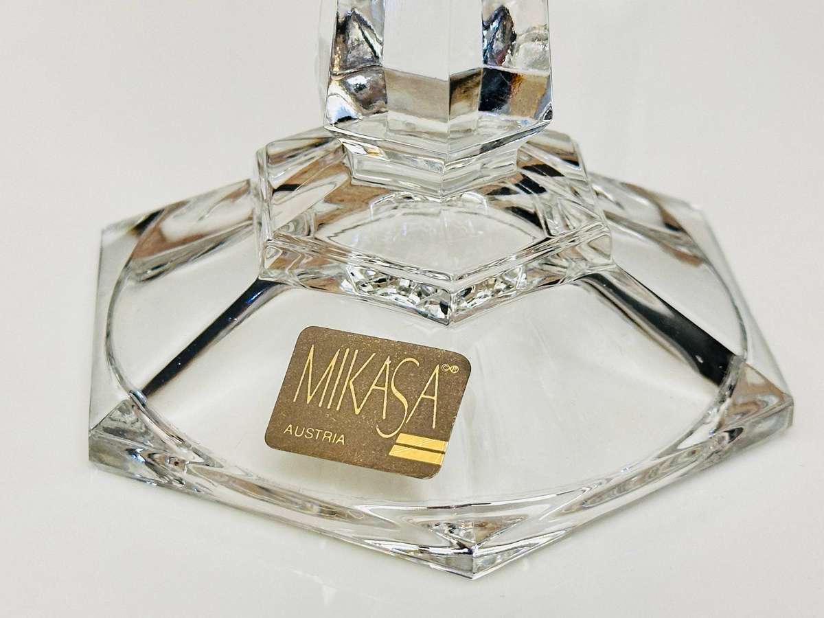 Exquisite Vintage Austrian Crystal Candle Holders