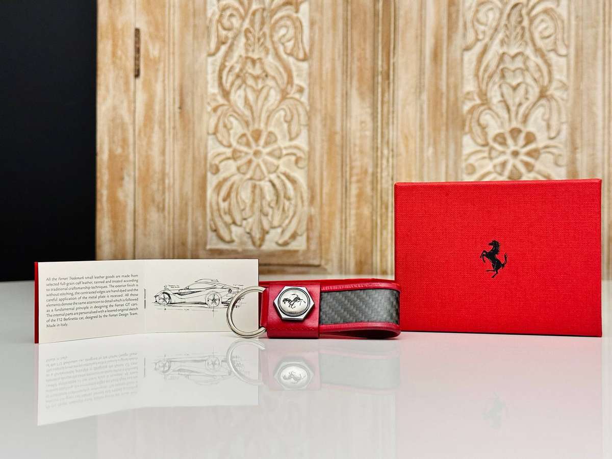 FERRARI Official Genuine Leather F12 Berlinetta Collectable - in Original Box