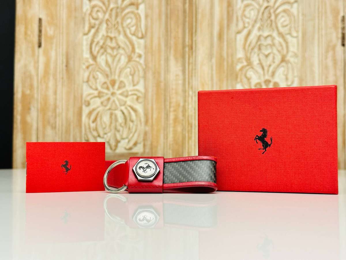 FERRARI Official Genuine Leather F12 Berlinetta Collectable - in Original Box