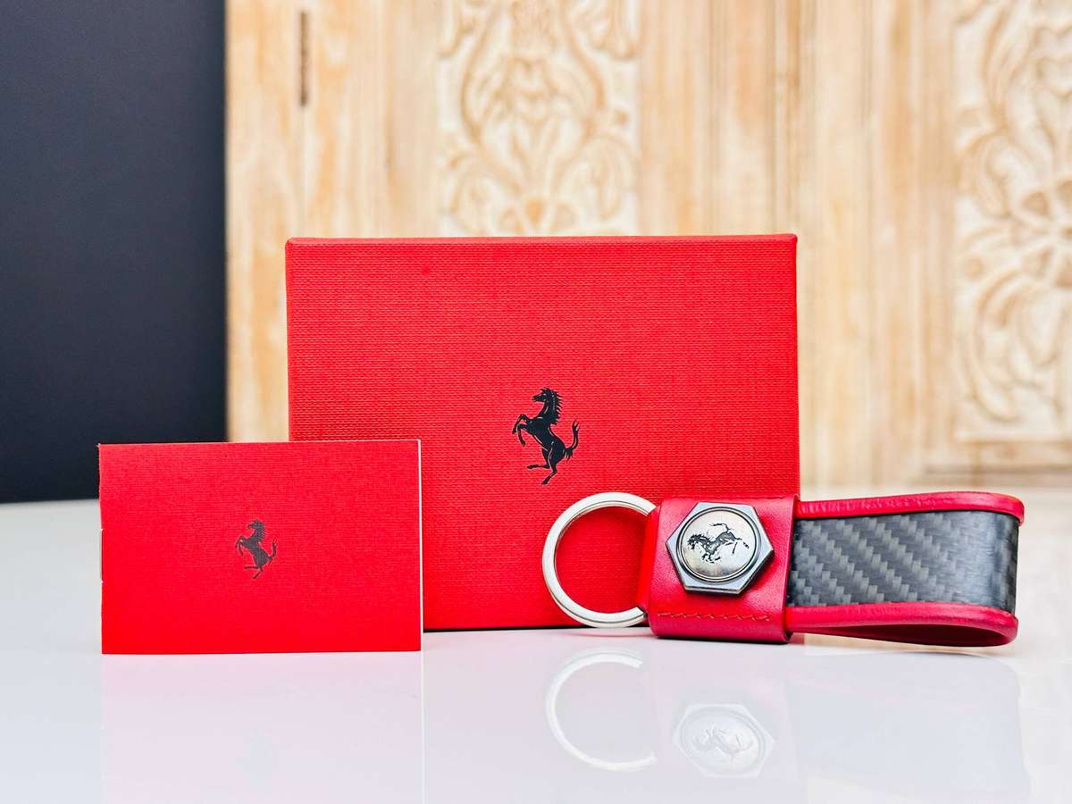 FERRARI Official Genuine Leather F12 Berlinetta Collectable - in Original Box