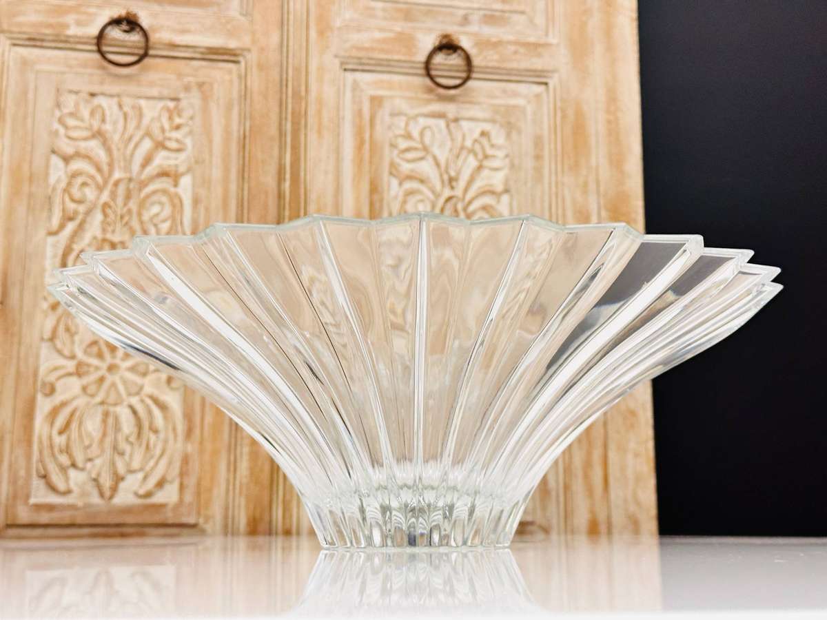 Large Bohemia Lead Crystal Signature Statement Piece