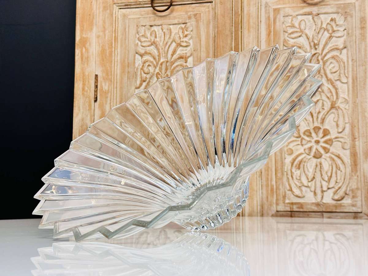 Large Bohemia Lead Crystal Signature Statement Piece