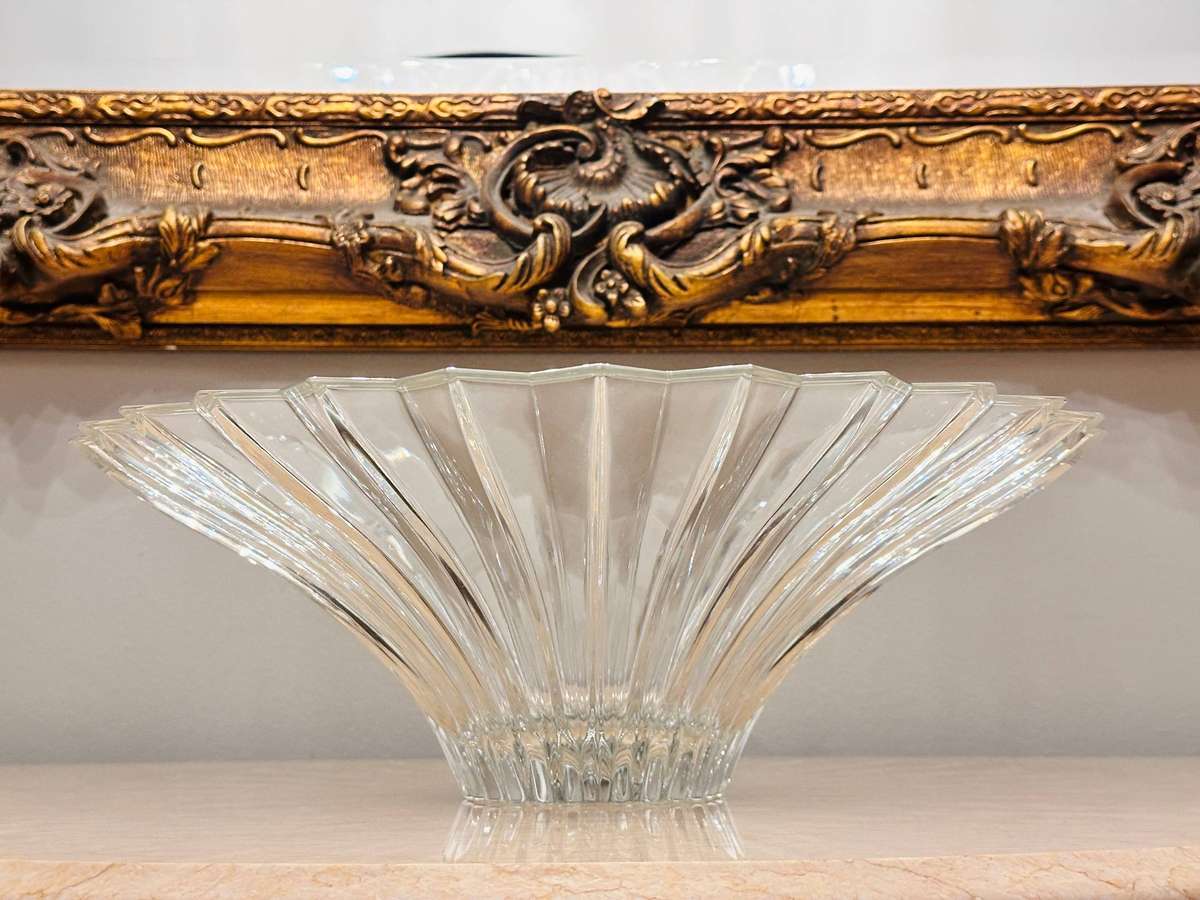 Large Bohemia Lead Crystal Signature Statement Piece