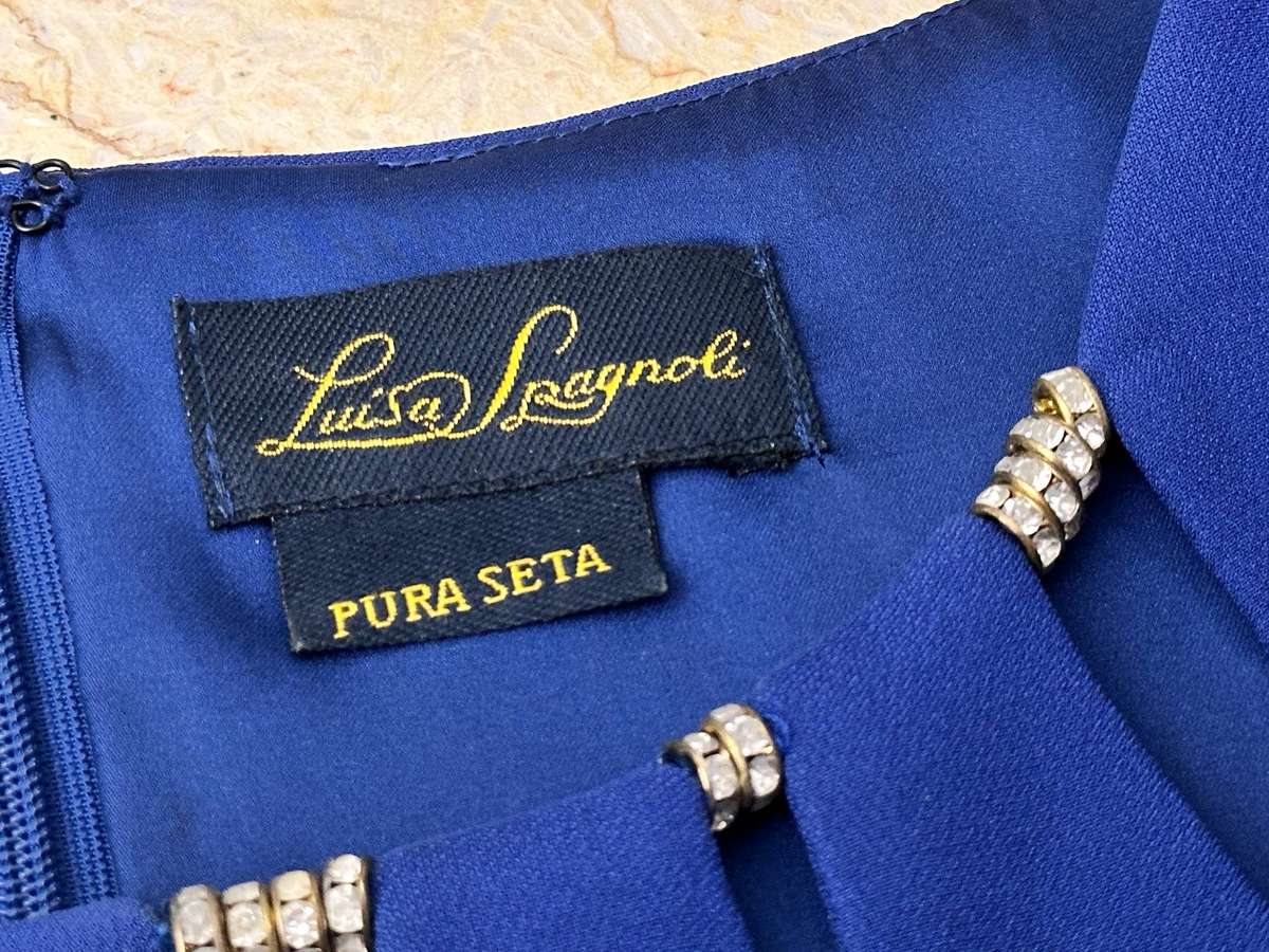 Luisa Spagnoli Pure Italian Silk Signature Collection Statement Dress