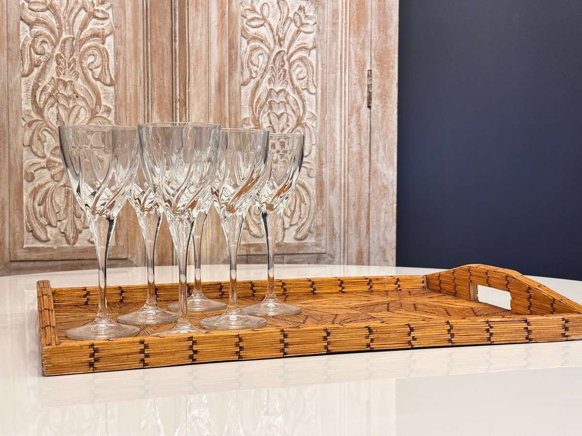 Exquisite Large Vintage Hand Crafted Tray