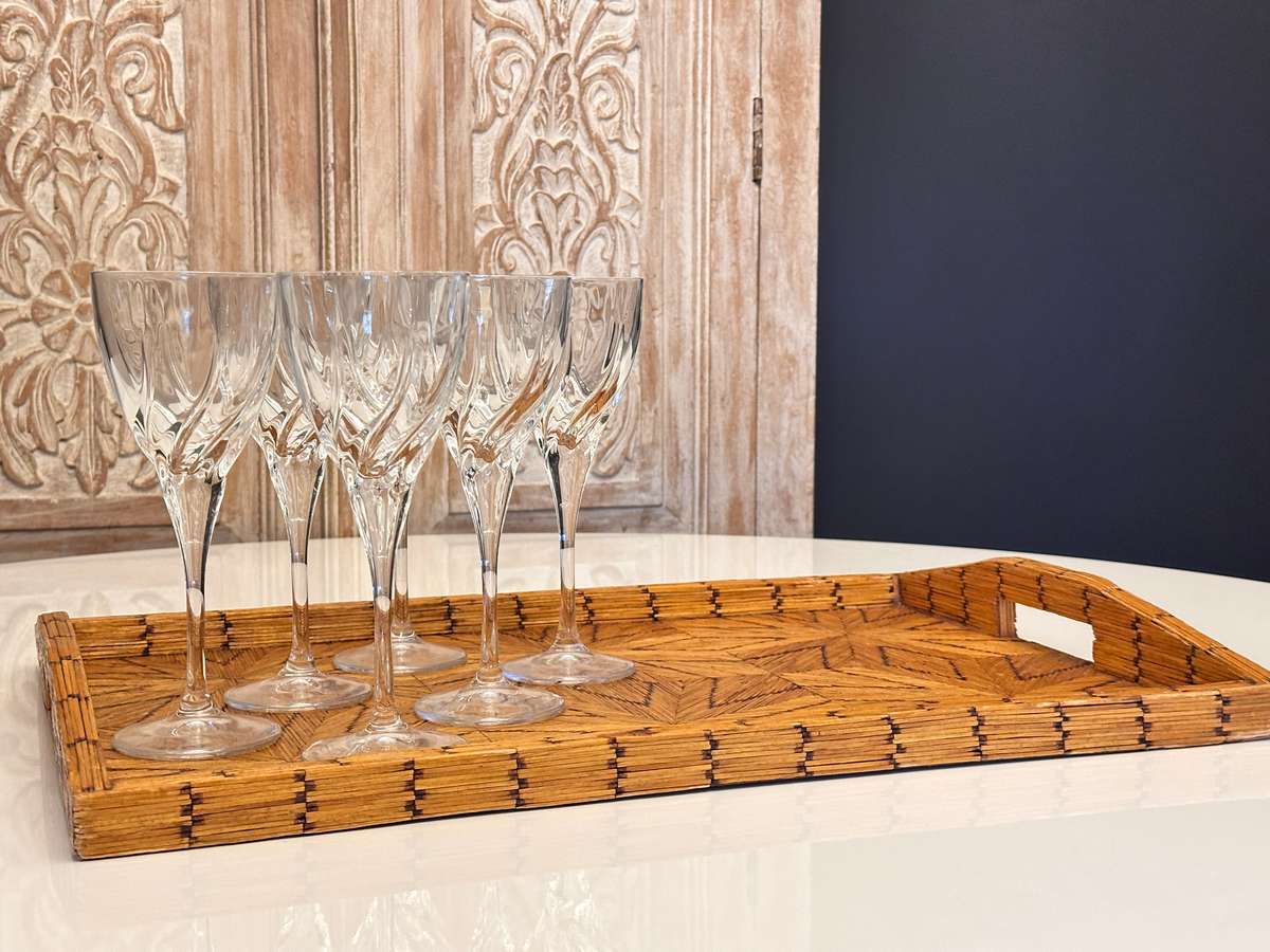 Exquisite Large Vintage Hand Crafted Tray