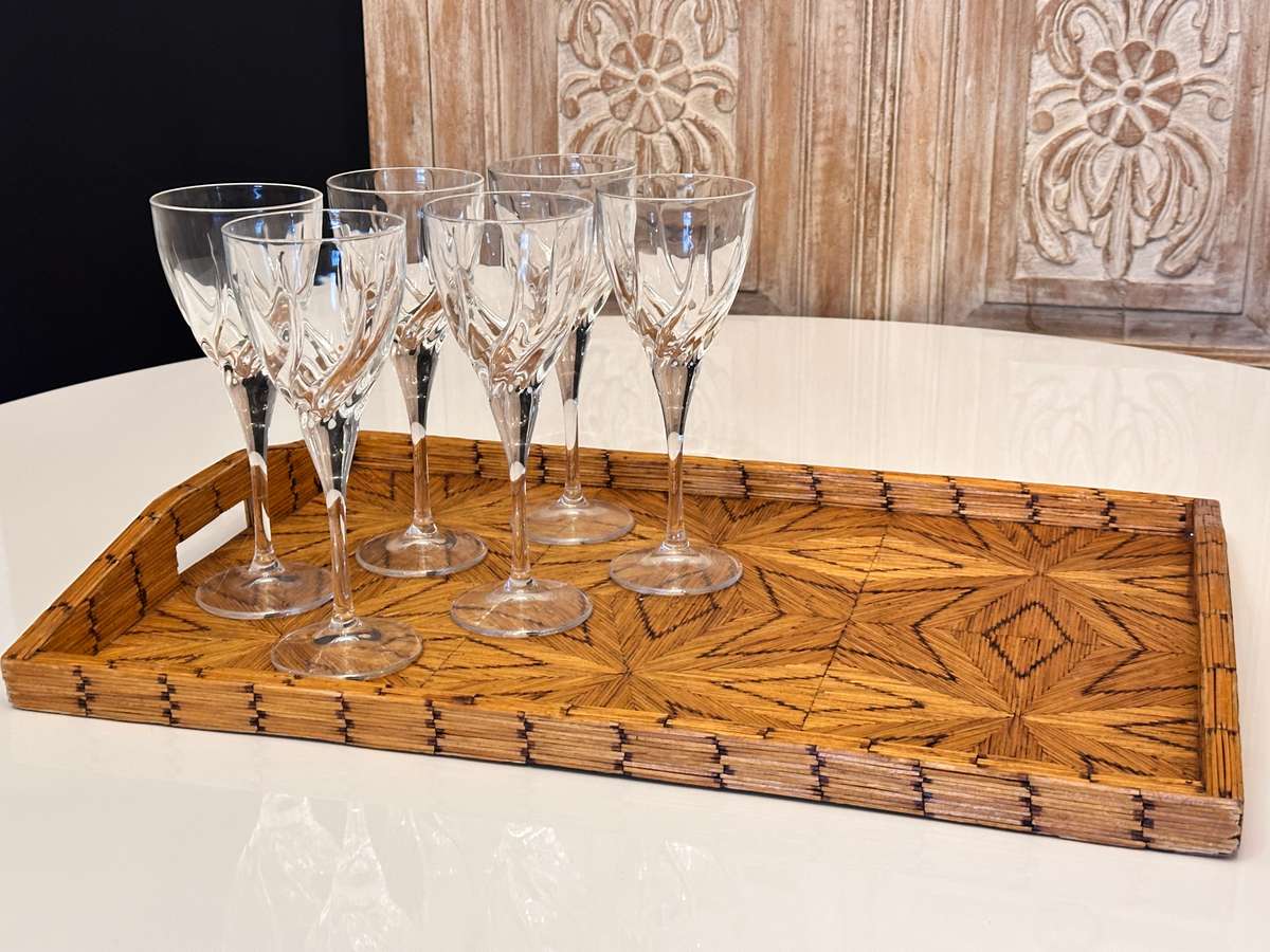 Exquisite Large Vintage Hand Crafted Tray