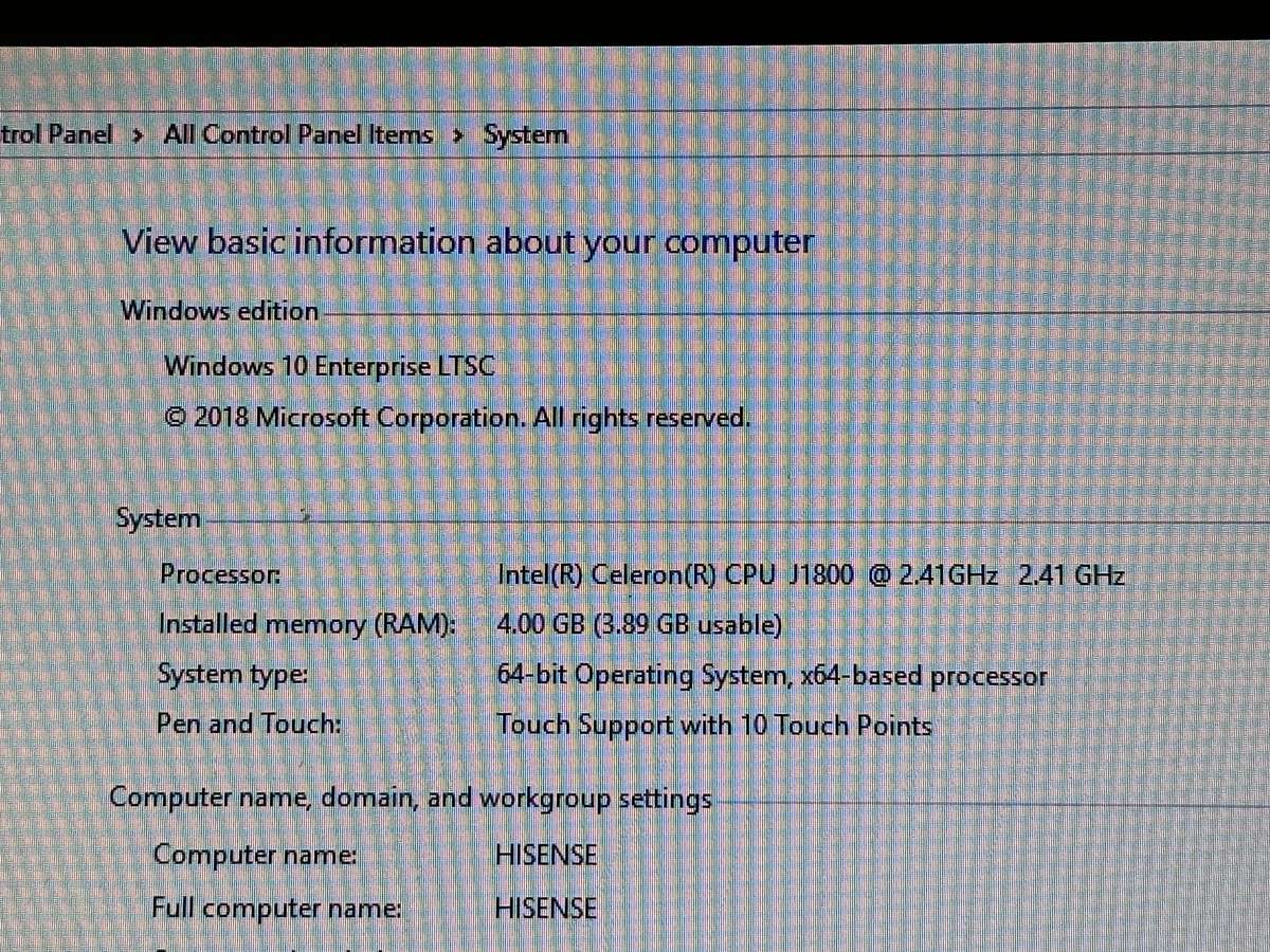 HISENSE Luna POS All in One Touch Screen Computer