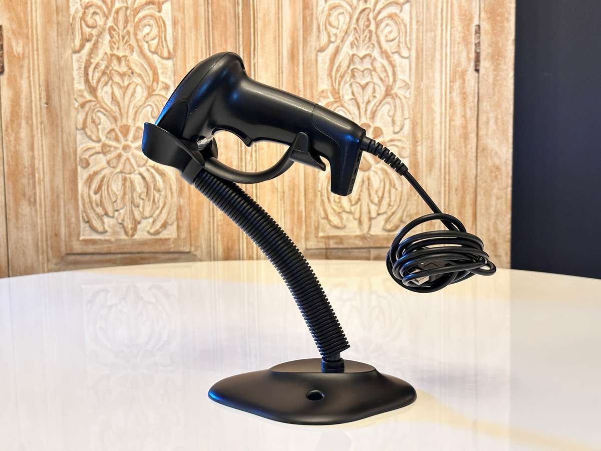USB Barcode Scanner with Adjustable Stand