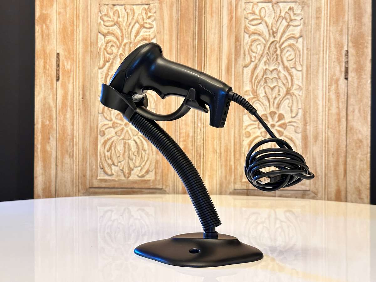 USB Barcode Scanner with Adjustable Stand