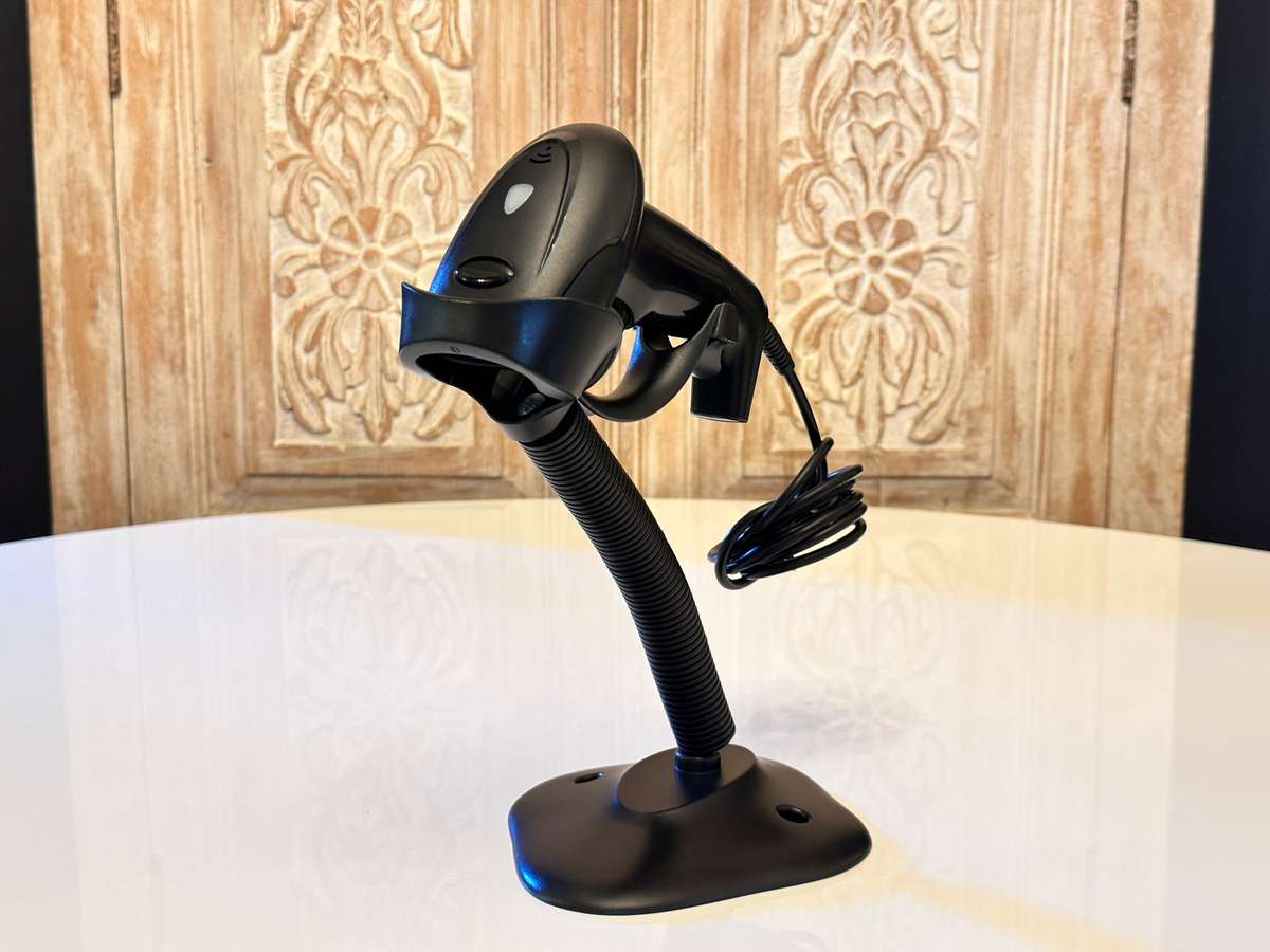 USB Barcode Scanner with Adjustable Stand