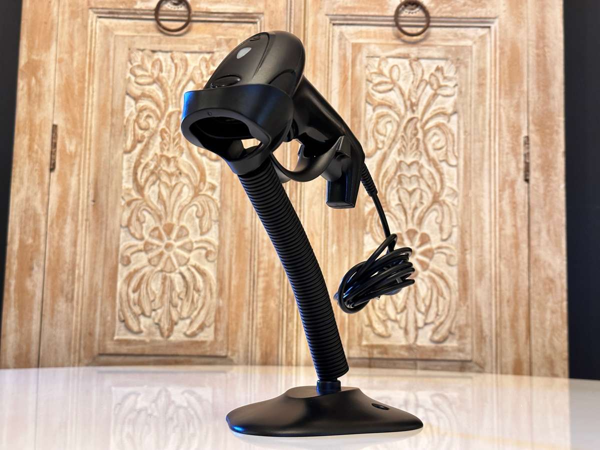 USB Barcode Scanner with Adjustable Stand