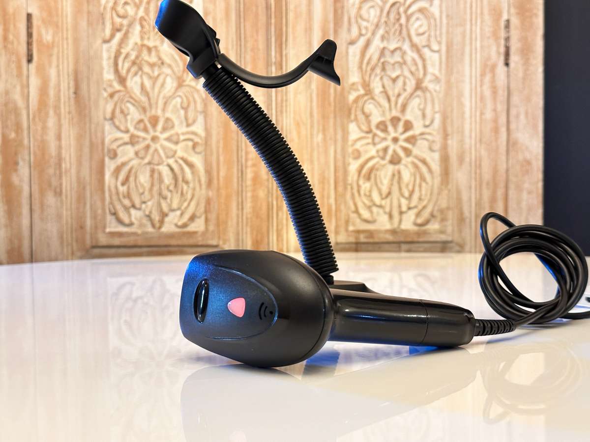 USB Barcode Scanner with Adjustable Stand