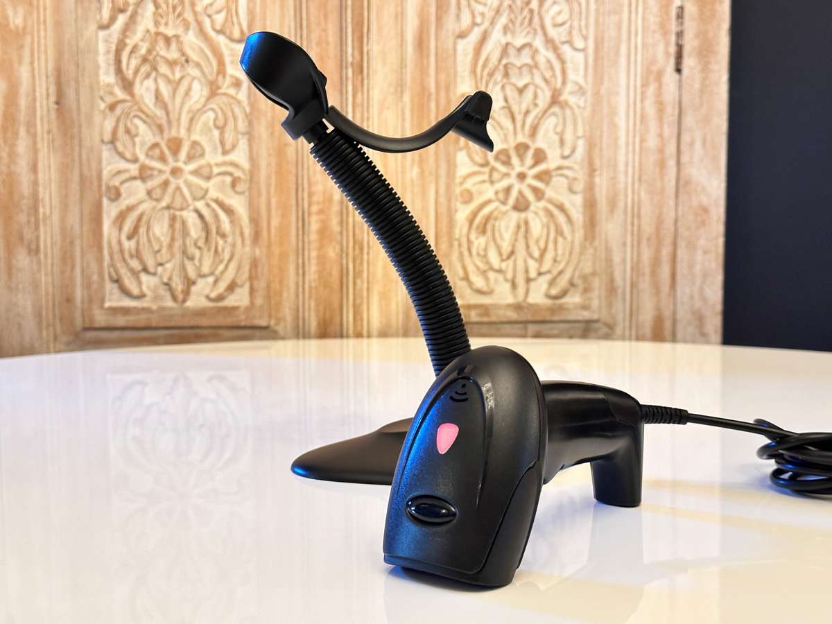 USB Barcode Scanner with Adjustable Stand