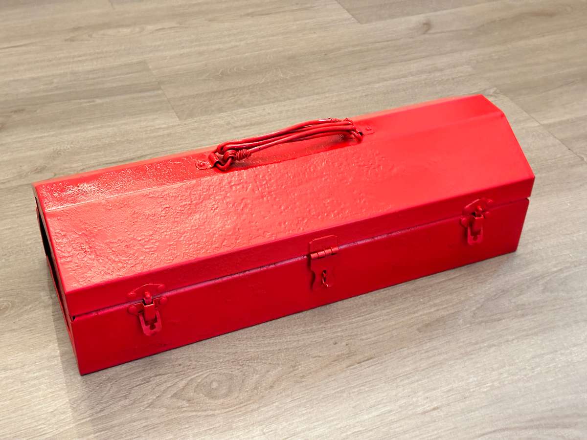 RARE FIND Large Vintage Metal Tool Box