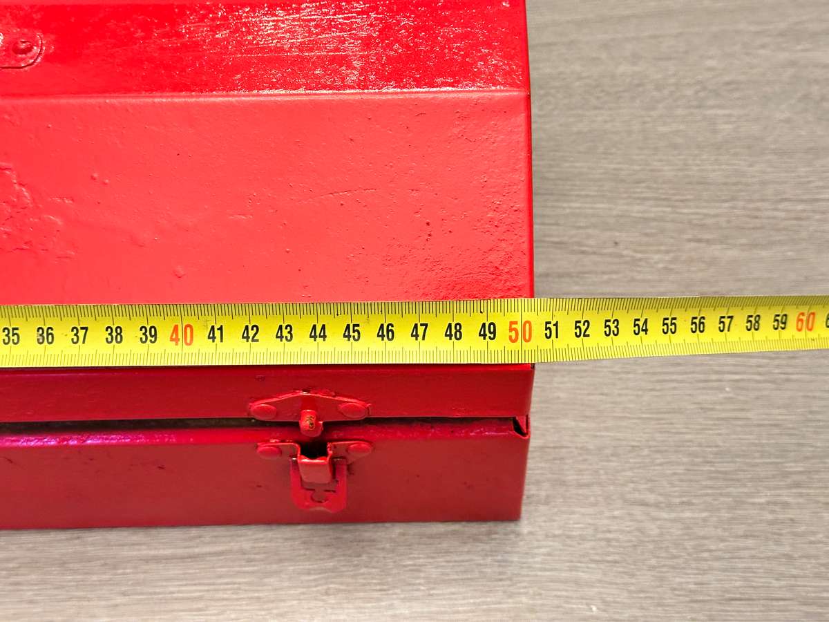 RARE FIND Large Vintage Metal Tool Box