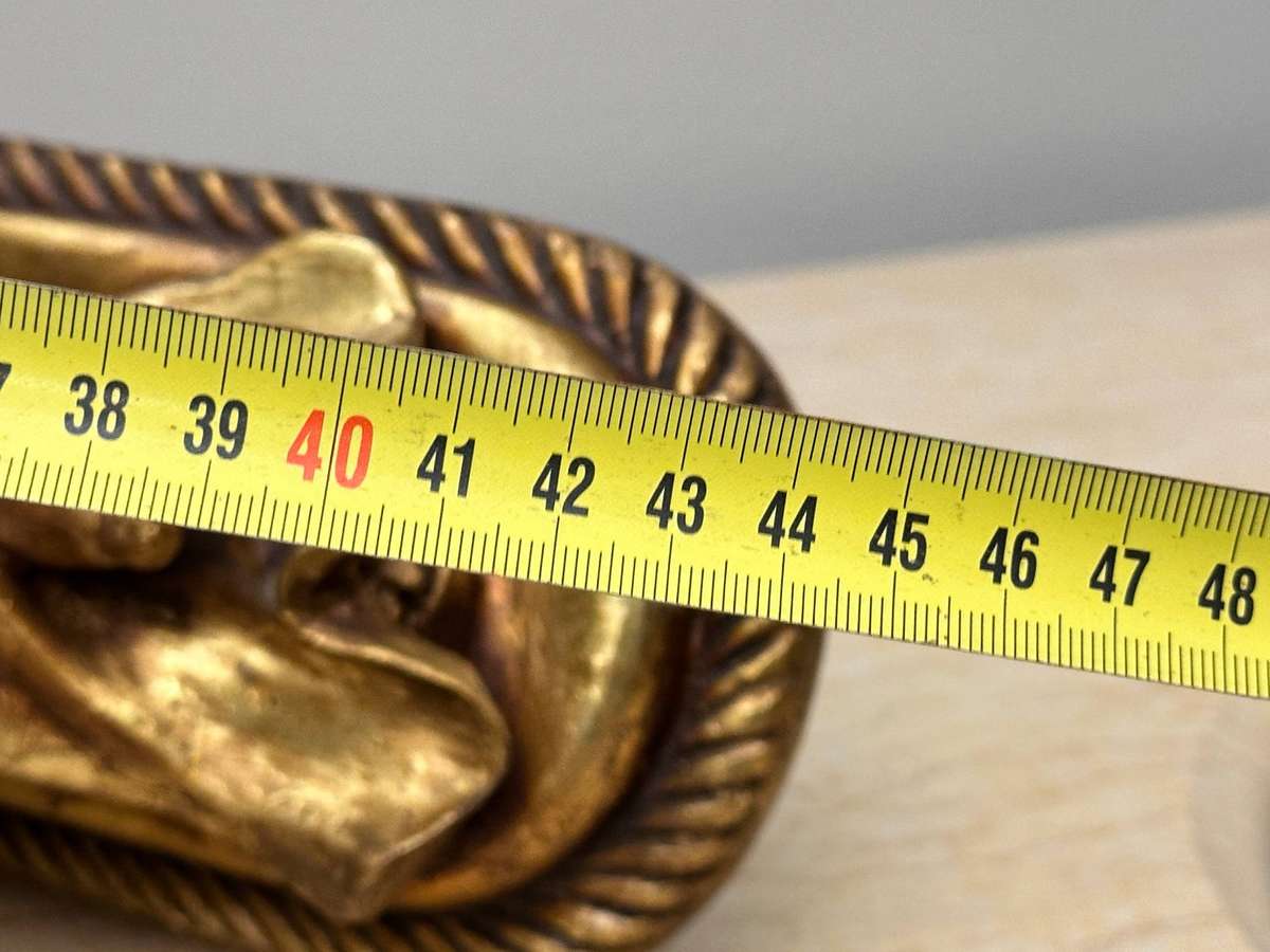 Exquisite French Gilt Vintage Large Angel Statement Candle Wall Sconces