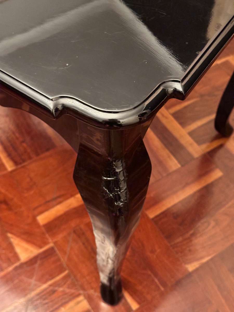 Exquisite Designer Piano Black Statement Table