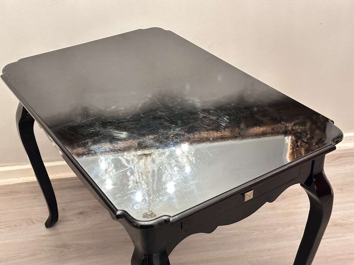 Exquisite Designer Piano Black Statement Table