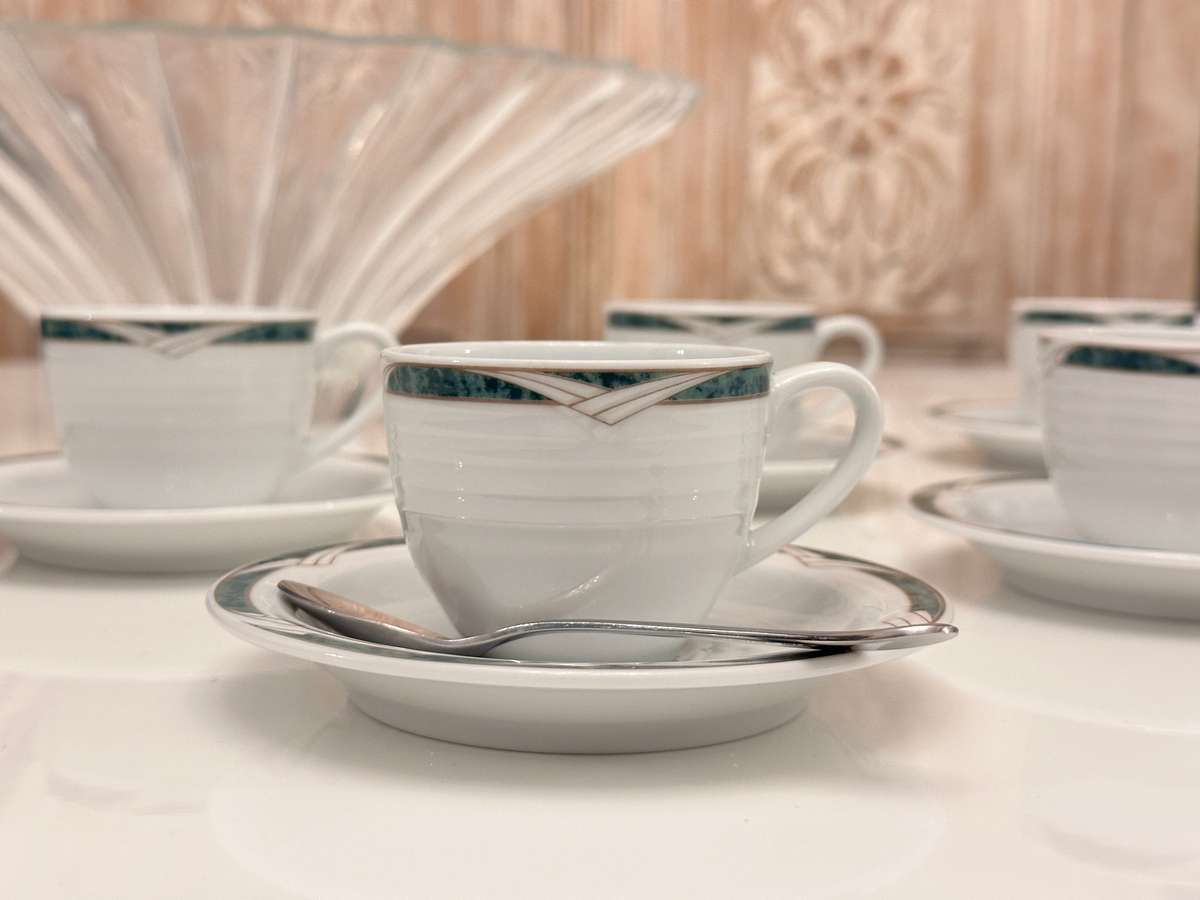 Elegant NORITAKE Espresso Cup Set of 6