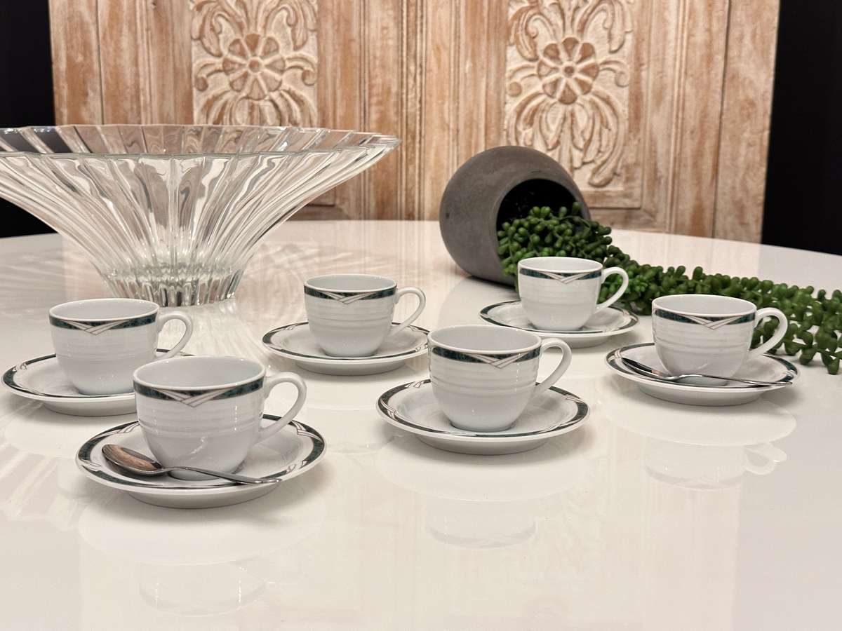 Elegant NORITAKE Espresso Cup Set of 6