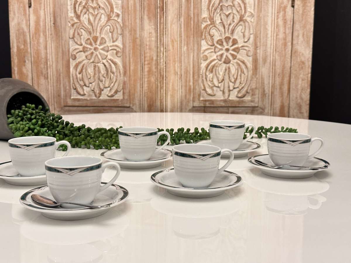 Elegant NORITAKE Espresso Cup Set of 6