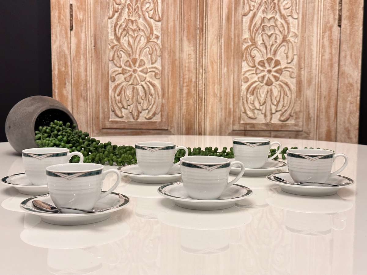 Elegant NORITAKE Espresso Cup Set of 6