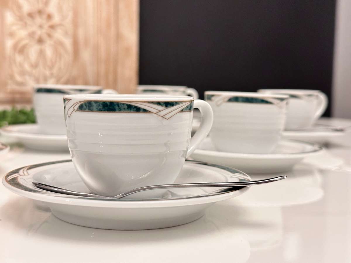 Elegant NORITAKE Espresso Cup Set of 6