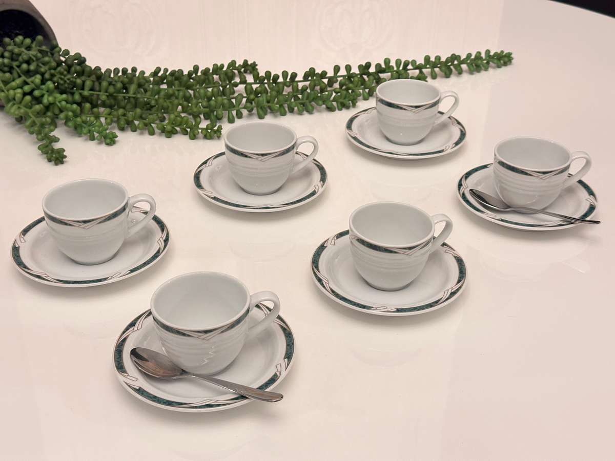 Elegant NORITAKE Espresso Cup Set of 6