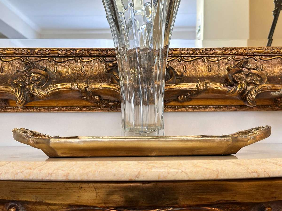 Exquisite Vintage Gold Statement Tray