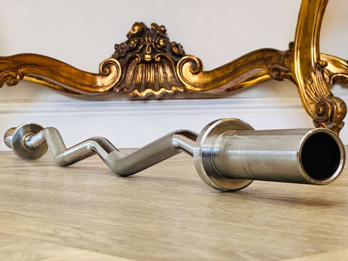 Commercial Grade Olympic Angled Weight Bicep Bar