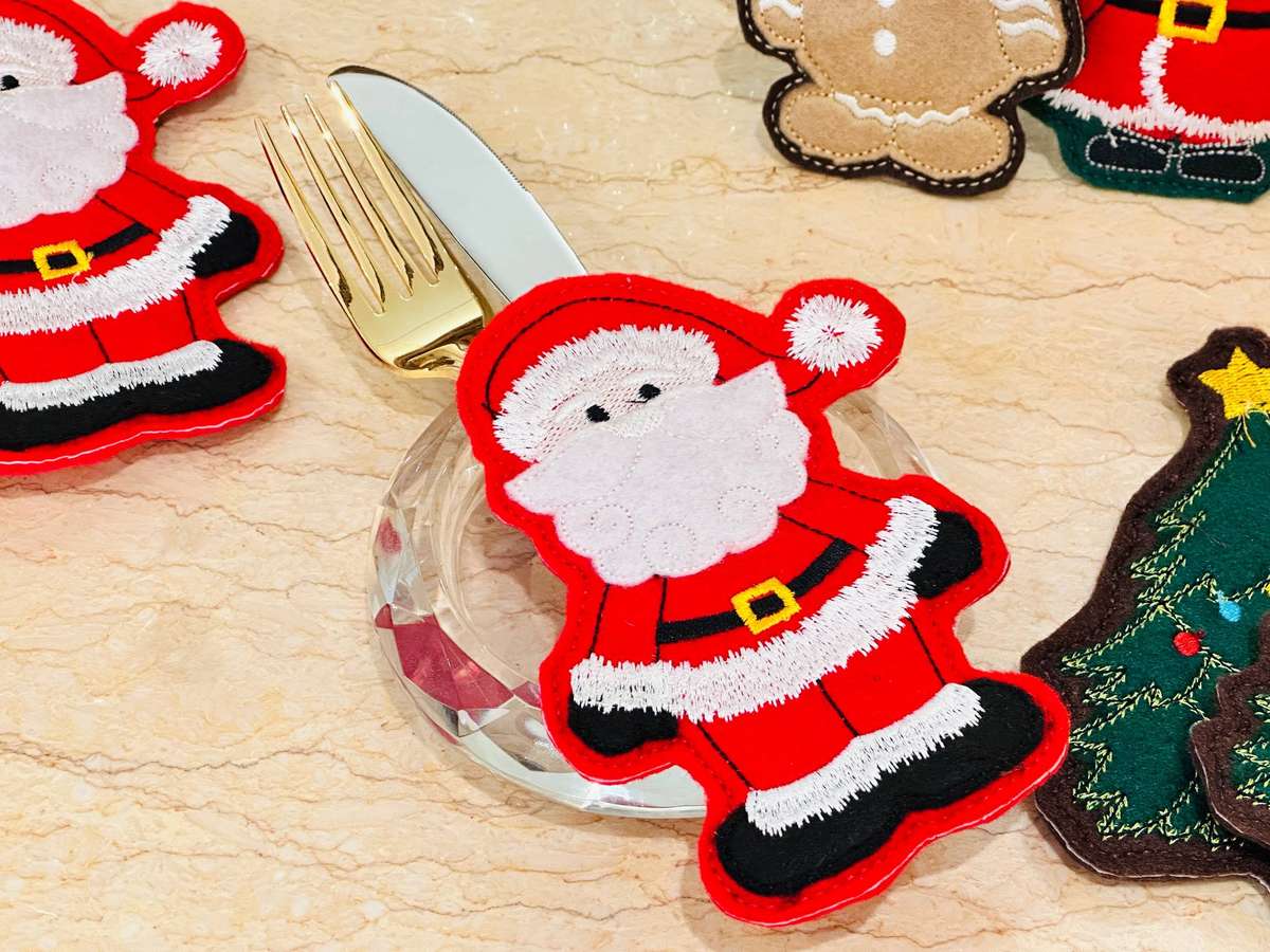 Vintage Exquisite Stitch Appliqué Statement Christmas Place Setting Selection