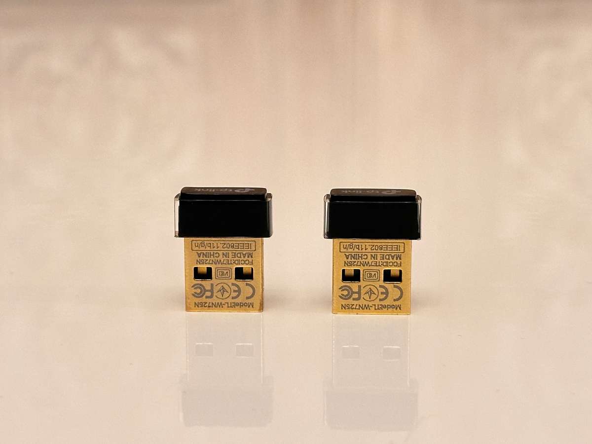 2x TP-LINK 150Mbps Wireless Nano USB Adapters