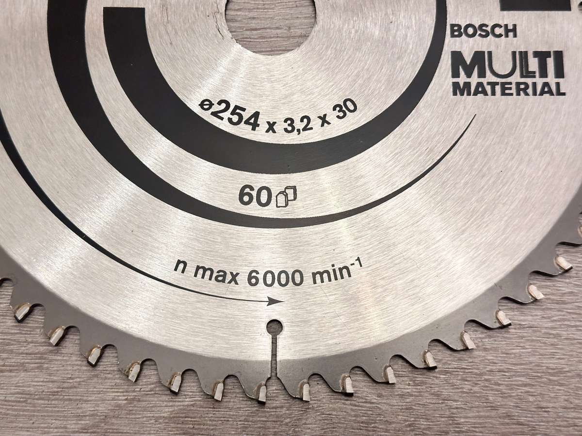 BOSCH Saw Blade 254X30mm Top Precision for Multi-Material