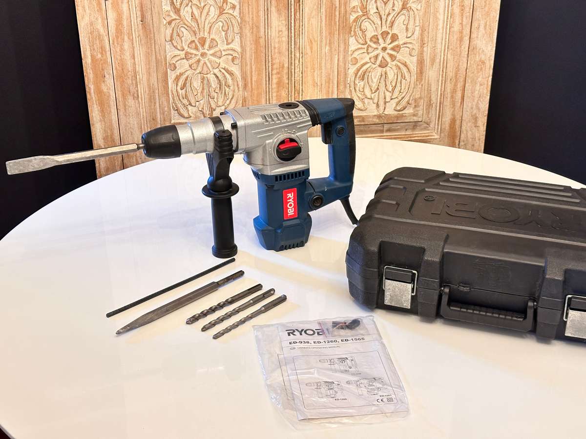 RYOBI SDS Plus Rotary Hammer / Chisel Drill 1250W 6.0 Joules