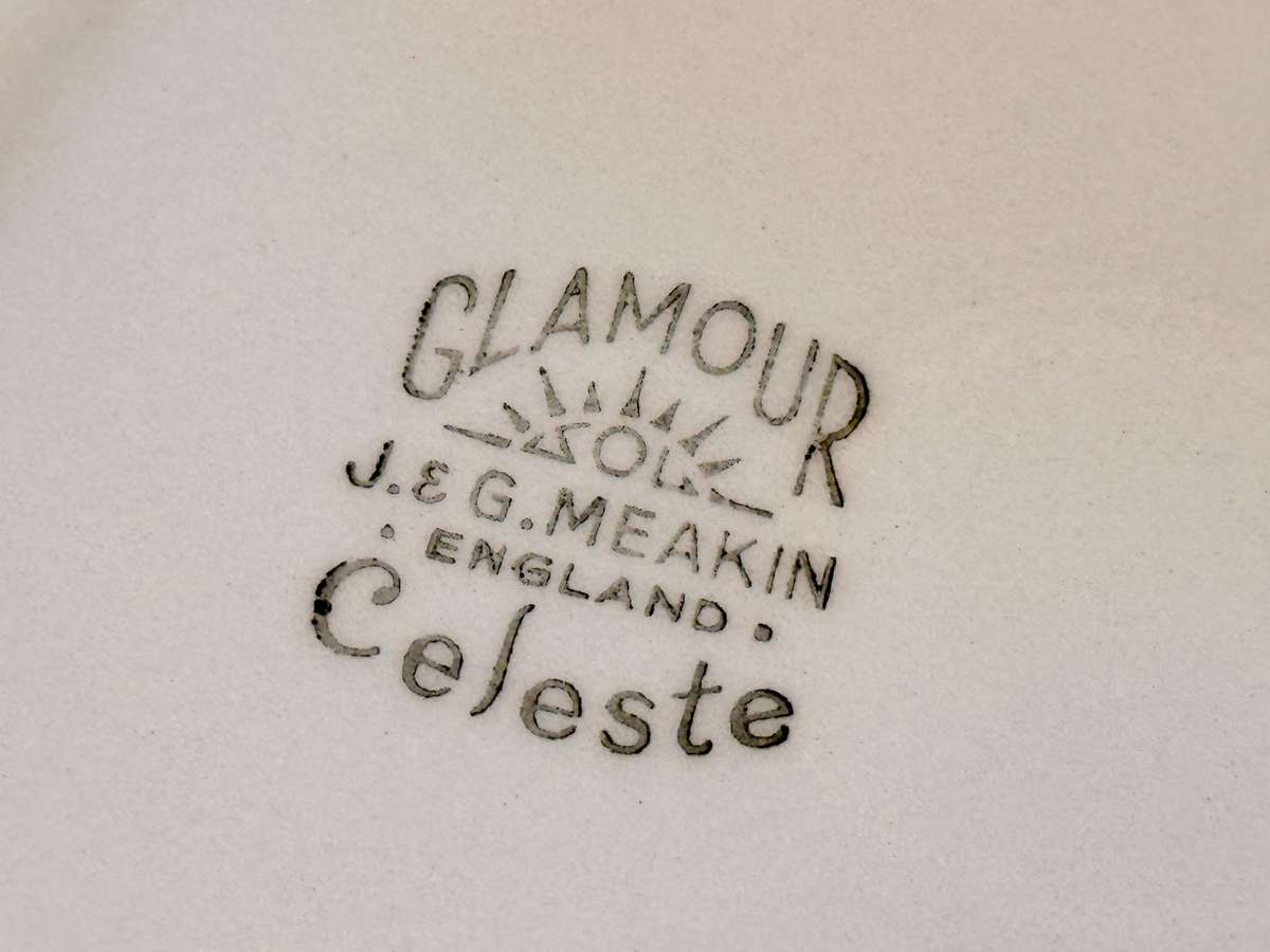 Elegant 1940 J&G Meakin Glamour Celeste Tea Serving Set