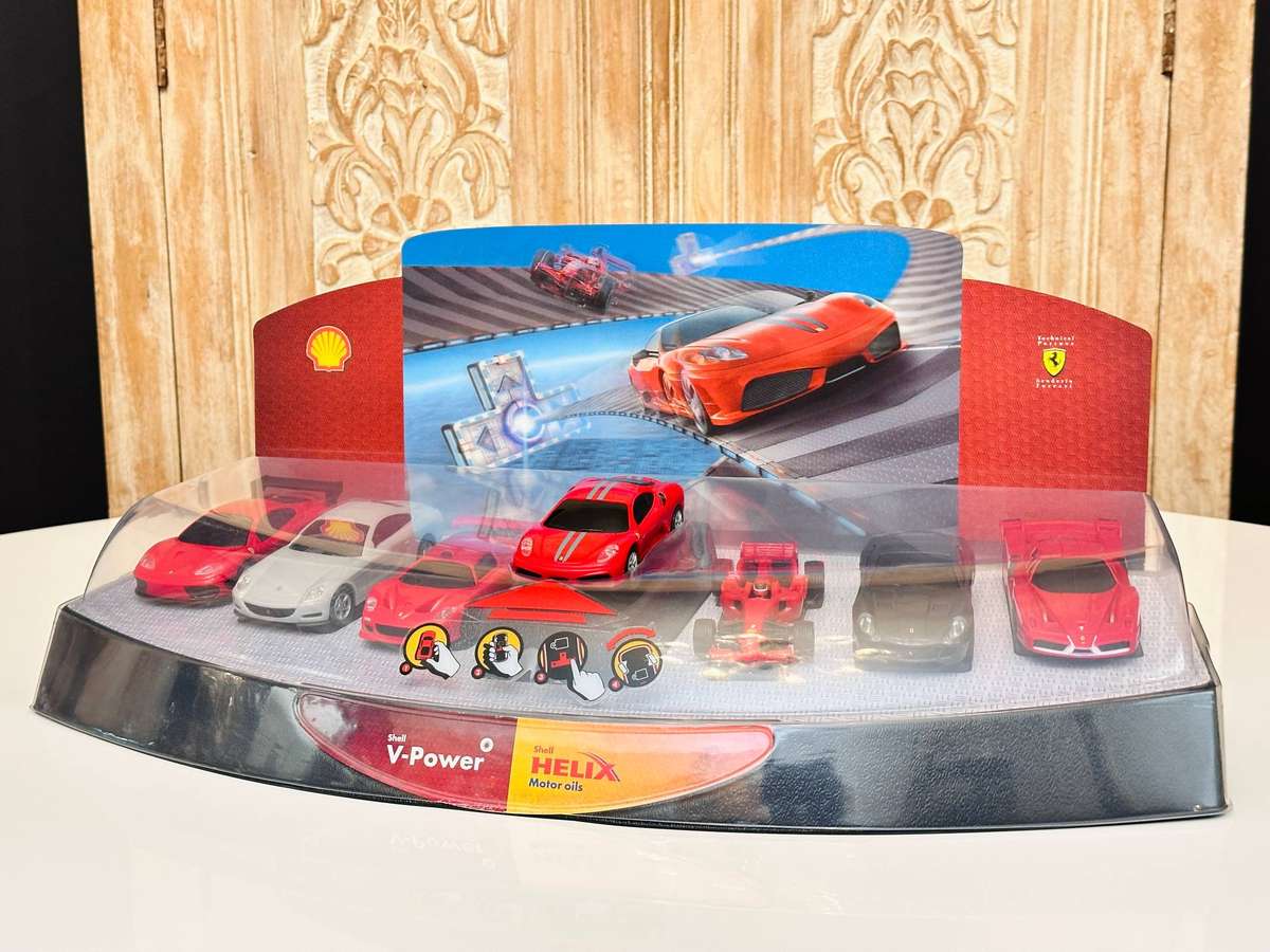 Ferrari Official Limited Collectors Complete Set of Model Cars in Display Case