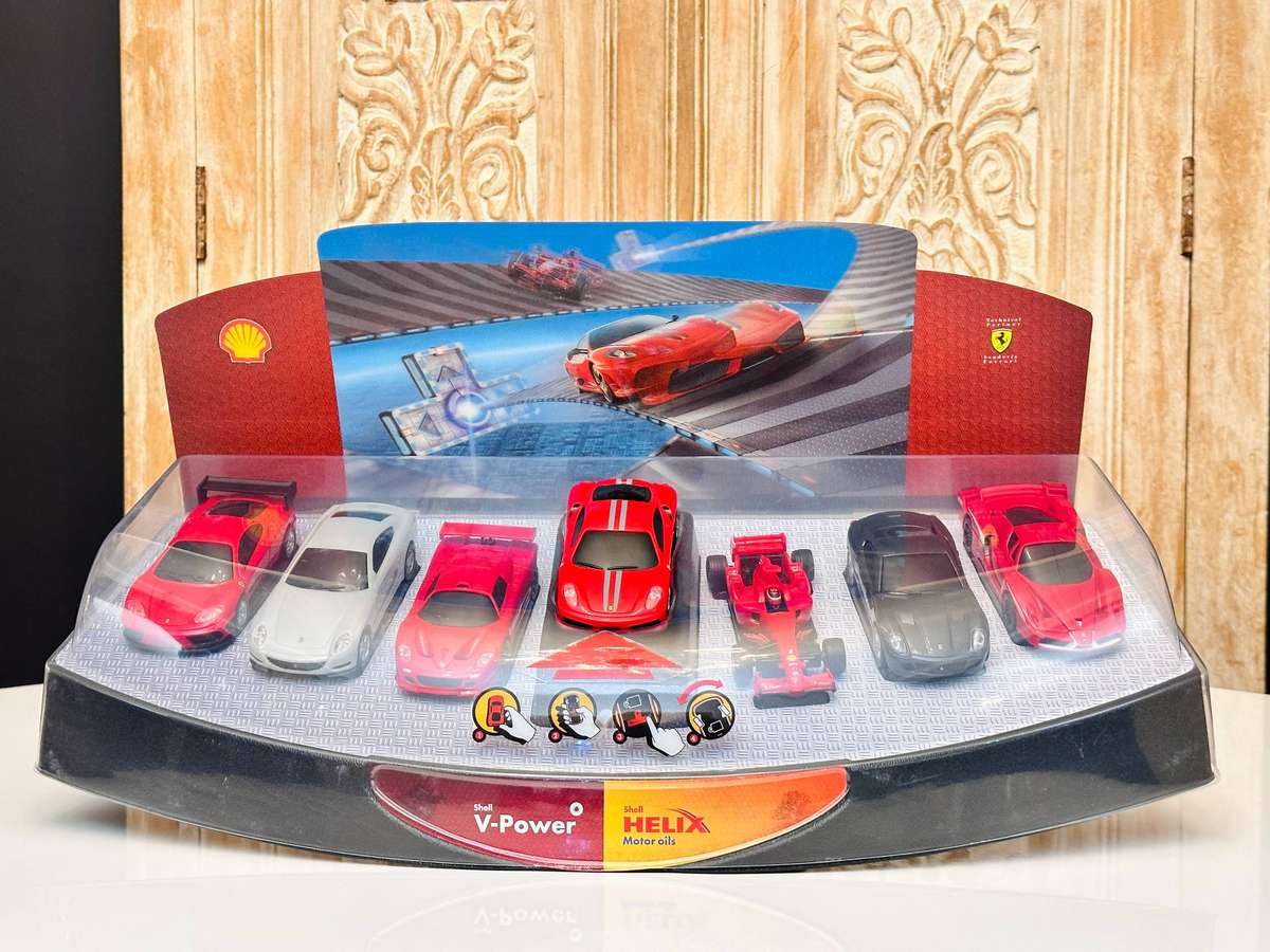 Ferrari Official Limited Collectors Complete Set of Model Cars in Display Case