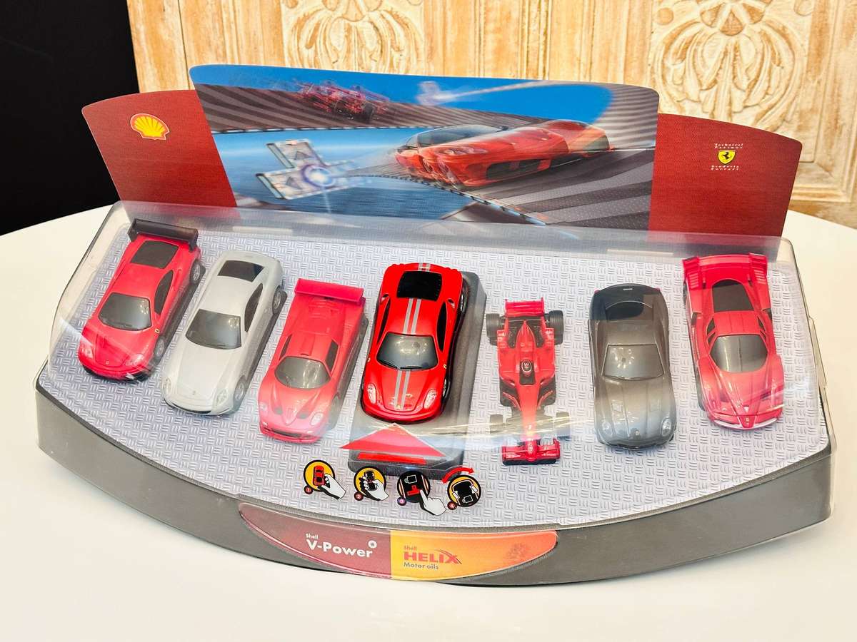 Ferrari Official Limited Collectors Complete Set of Model Cars in Display Case