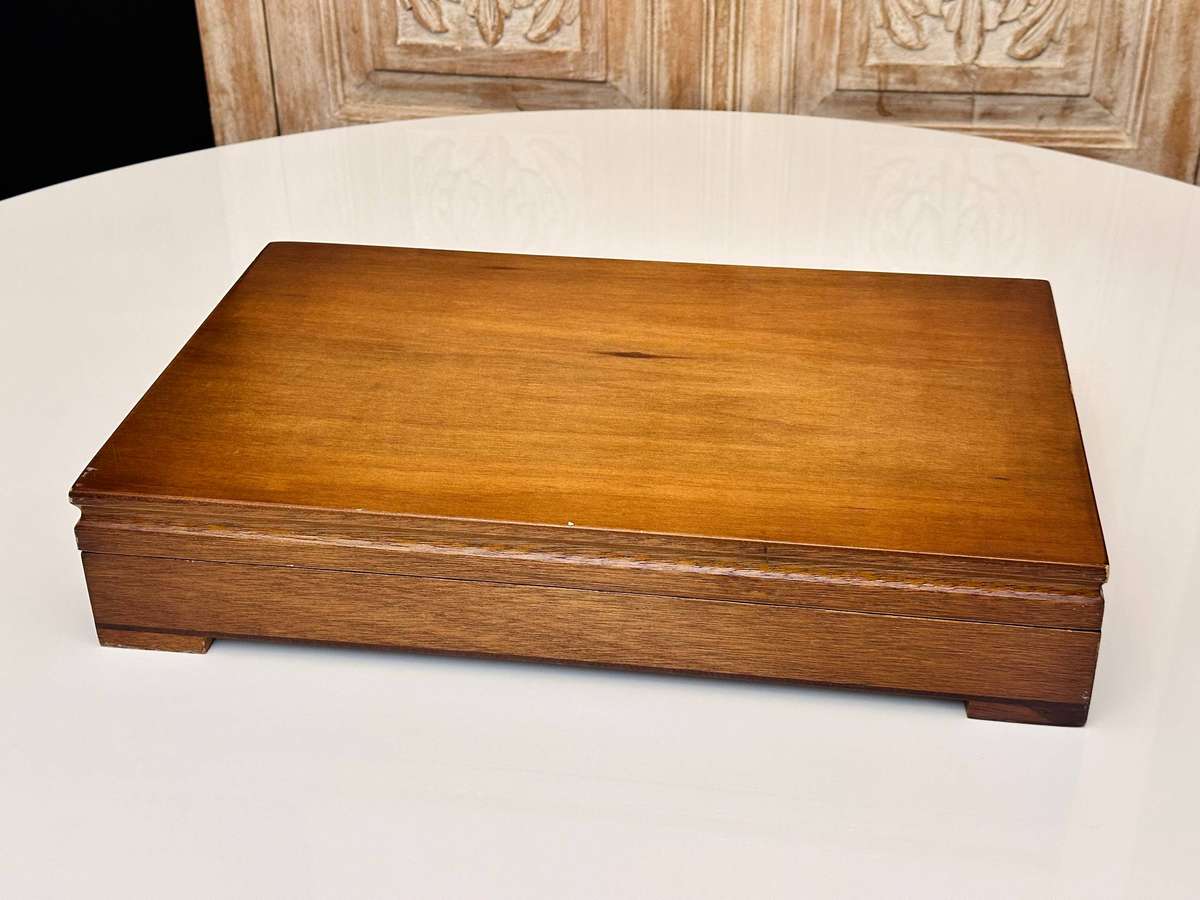 Eetrite 24 Carat Gold Plated Vintage Cutlery Set in Original Wooden Case