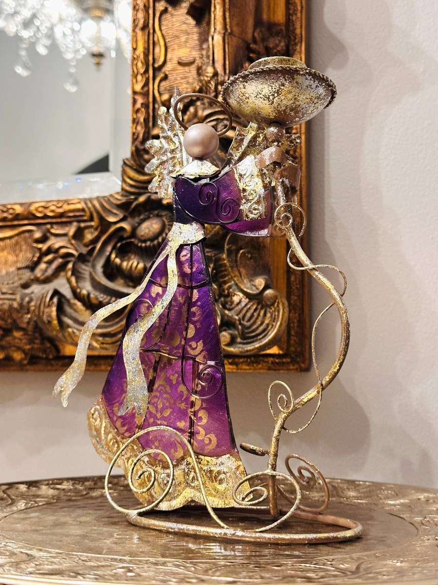 Exquisite Statement Angel Candle Holder Set