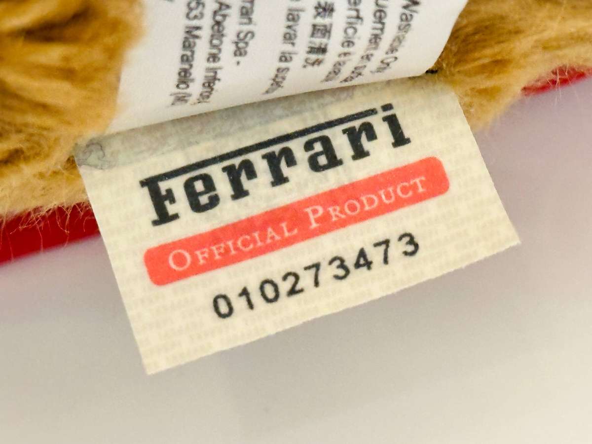 Official Scuderia Ferrari Large Vintage Collectable F1 Team Teddy Bear