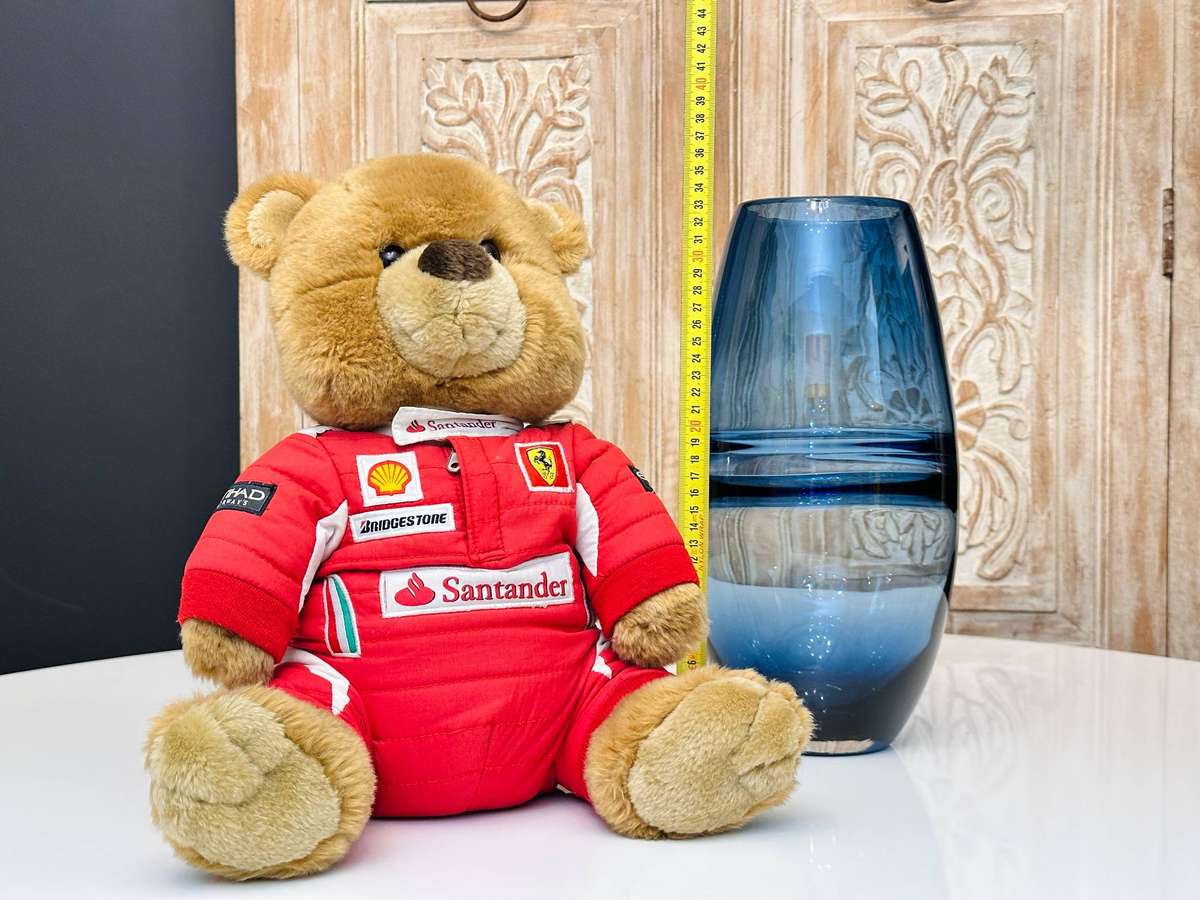 Official Scuderia Ferrari Large Vintage Collectable F1 Team Teddy Bear
